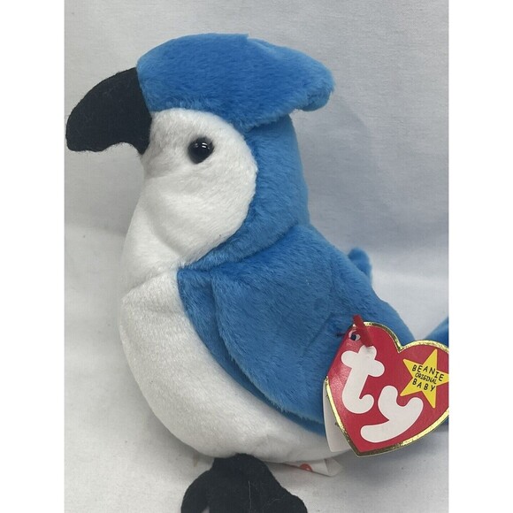 1997/1998 RARE Ty Rocket The Blue Jay Beanie Baby - Picture 5 of 12